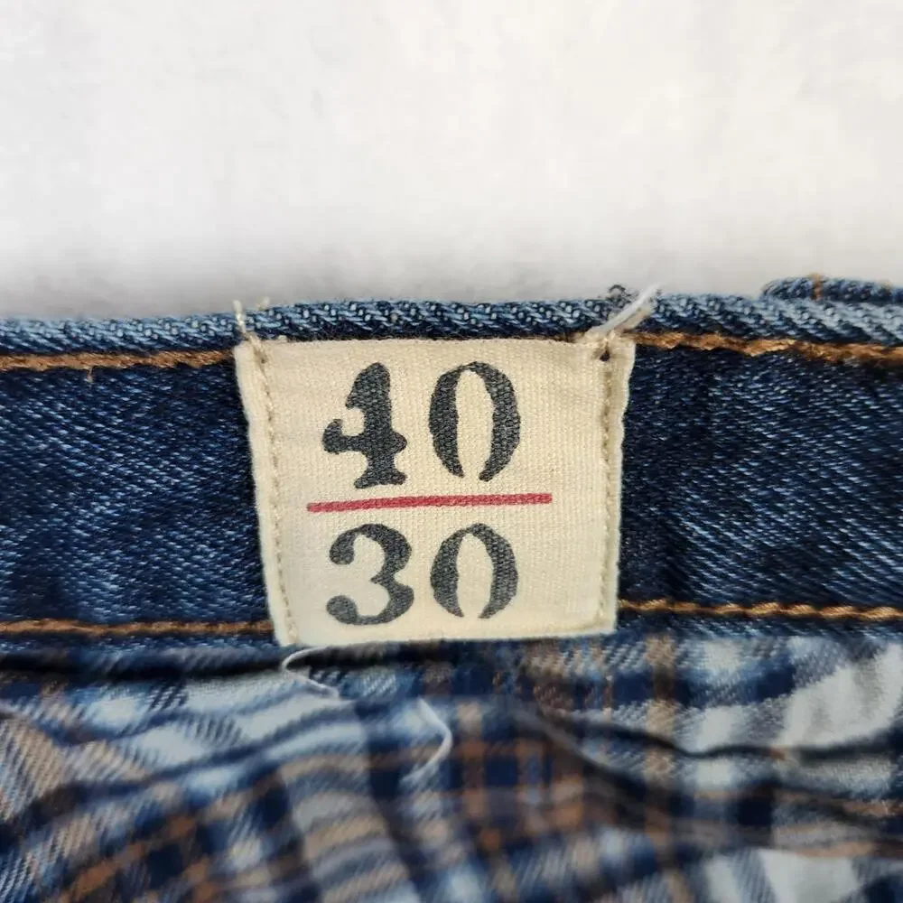 Red Head Brand Flannel Lined Jeans Blue‎ Size 40x30 Cotton